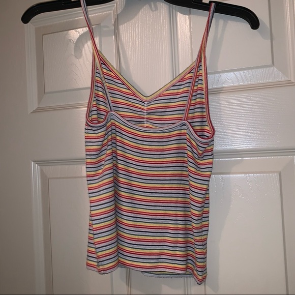 American Eagle Soft & Sexy Ribbed Tank in Rainbow - Picture 4 of 7